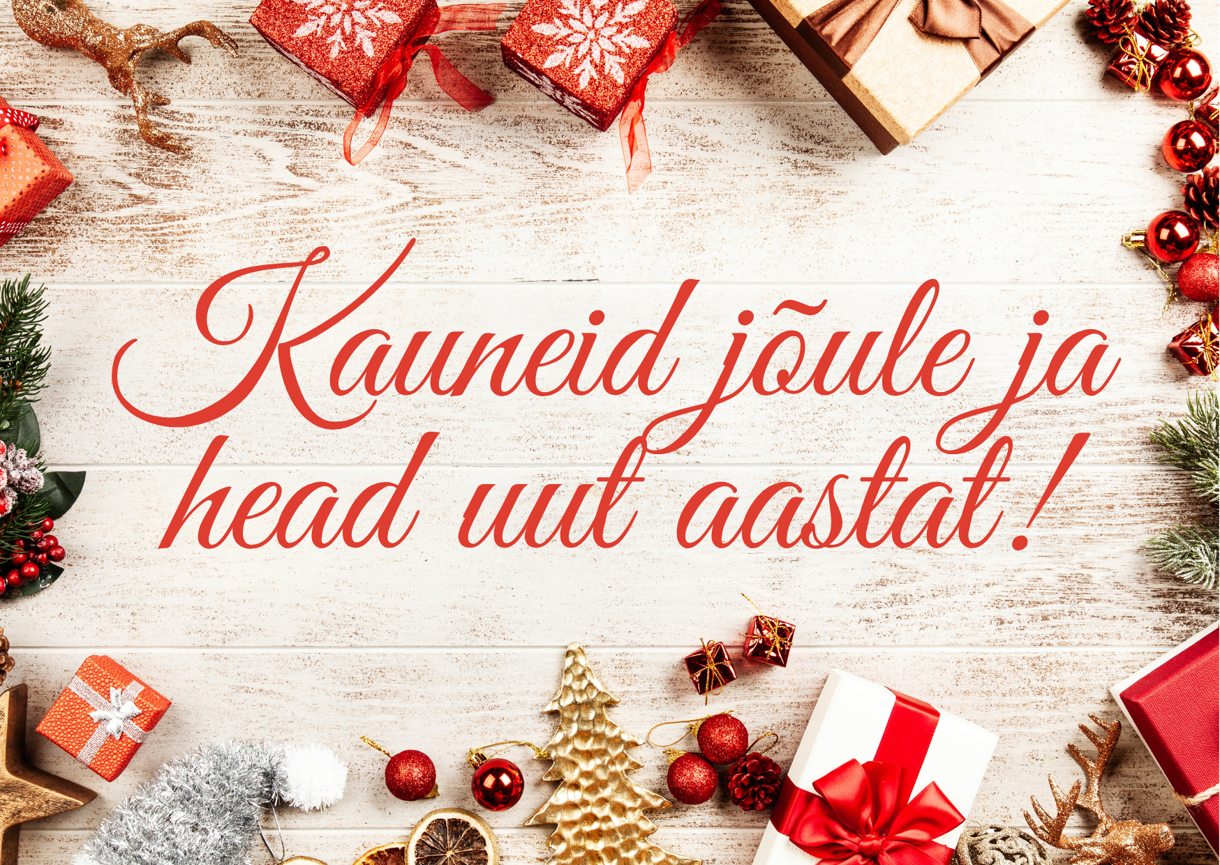 Kauneid jõule ja head uut aastat!